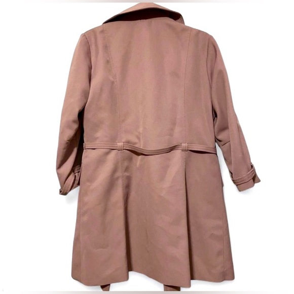 Vintage 1960s MCM Union-Made ILGWU Mod Swing Coat Dusty Rose - Picture 2 of 9